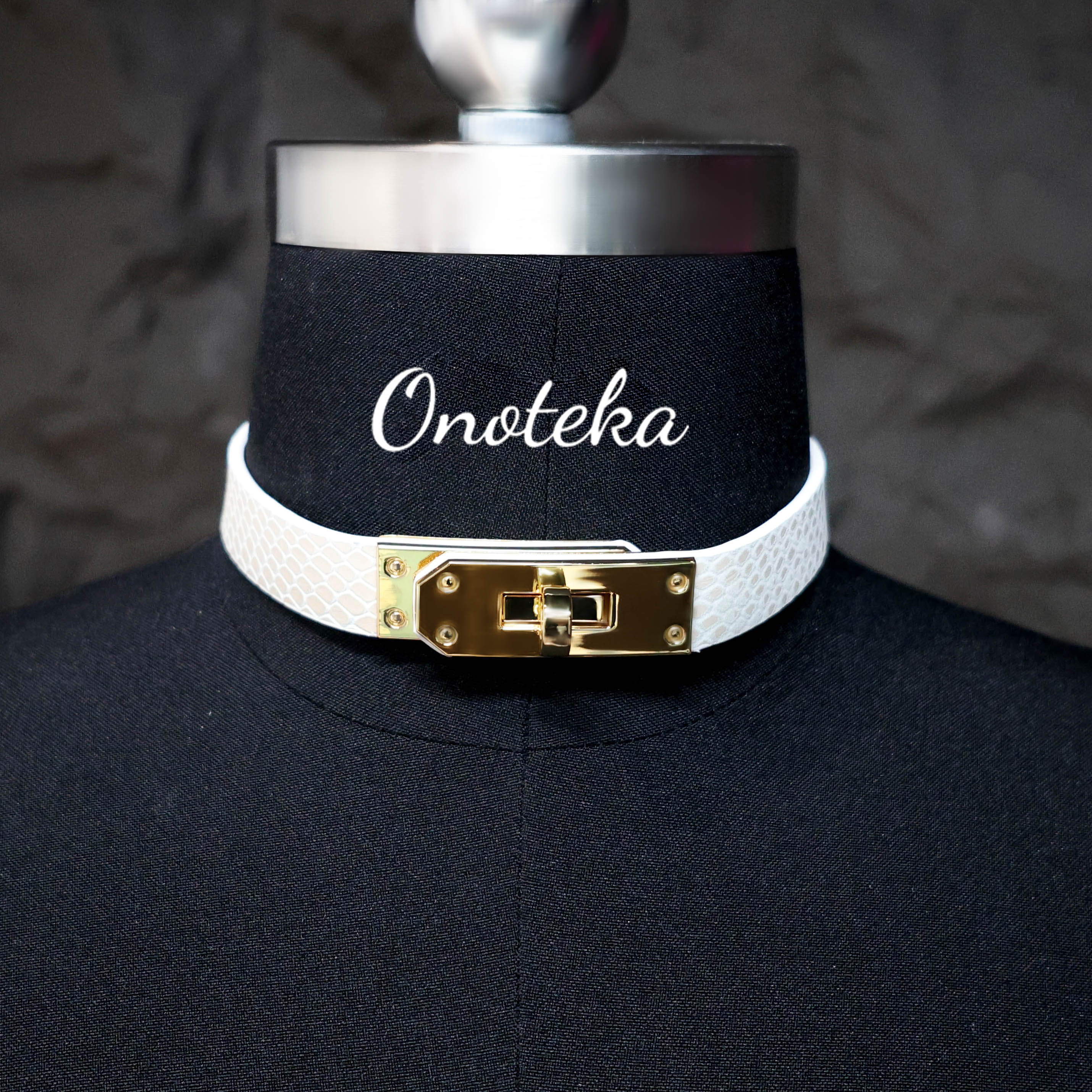 Onoteka Royal Collar - White Python