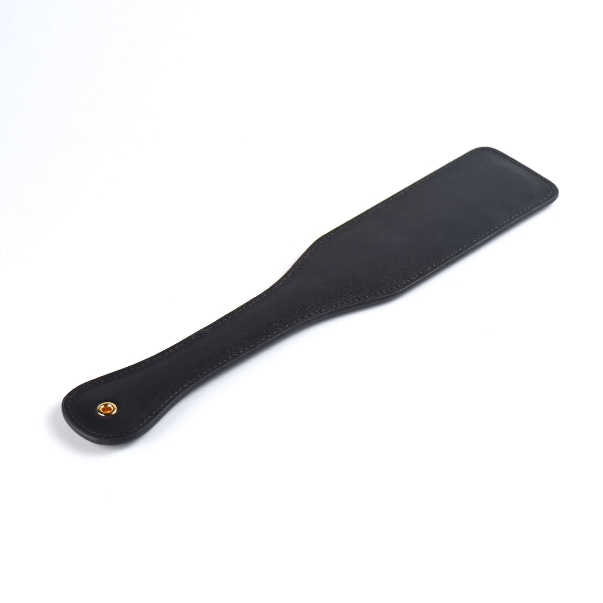 Bitch! Black Leather Spanking Paddle