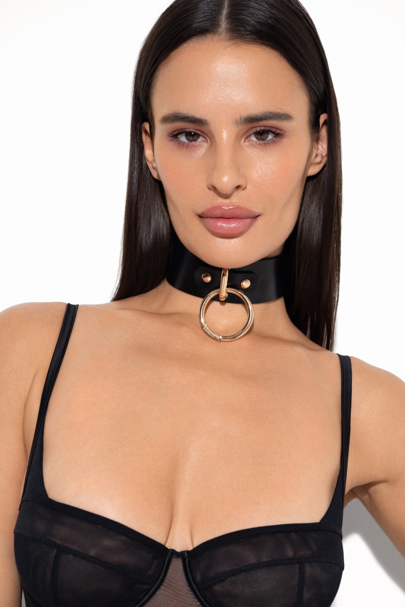 Sabi Leather Collar in Black