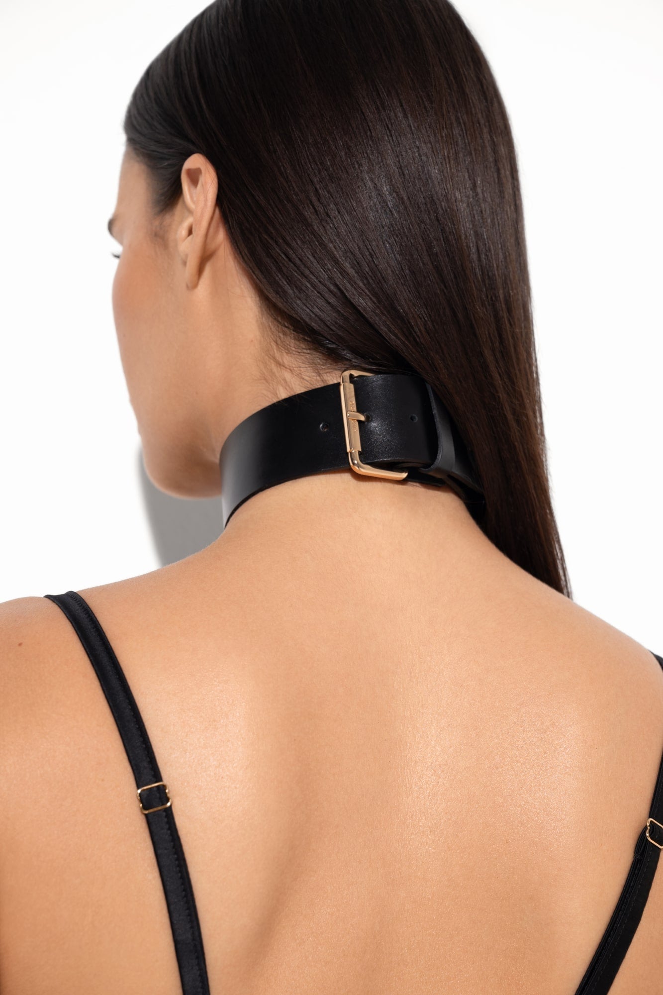 Sabi Leather Collar in Black